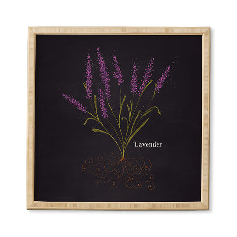 Joy Laforme Herb Garden Lavender Framed Wall Art