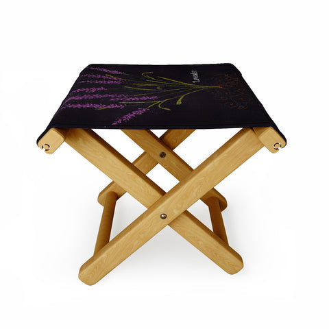 Joy Laforme Herb Garden Lavender Folding Stool