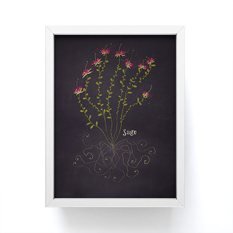 Joy Laforme Herb Garden Sage Framed Mini Art Print