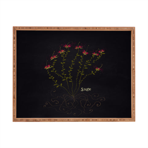 Joy Laforme Herb Garden Sage Rectangular Tray