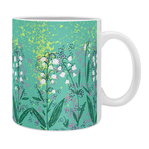 Joy Laforme Lilly Of The Valley In Green Coffee Mug