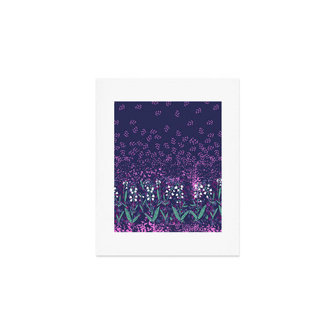 Joy Laforme Lilly Of The Valley In Purple Art Print