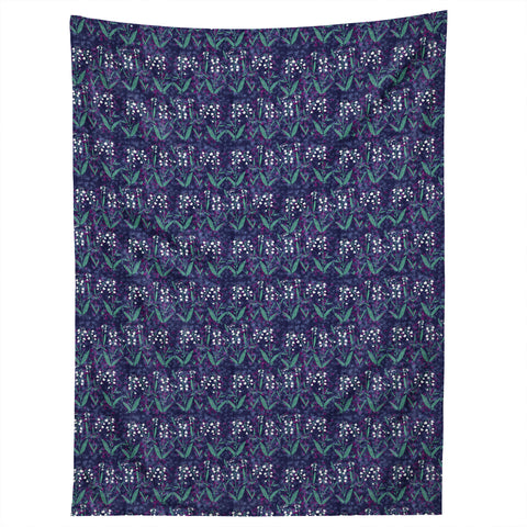 Joy Laforme Lilly Of The Valley In Purple Tapestry