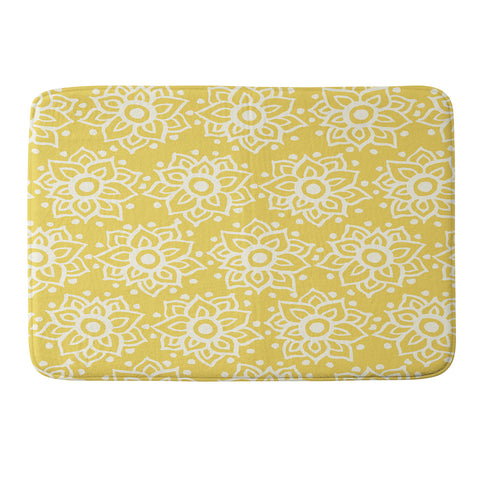 Joy Laforme Lotus Deco Memory Foam Bath Mat