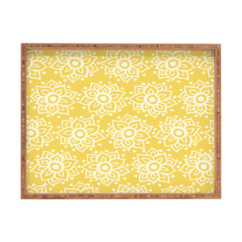 Joy Laforme Lotus Deco Rectangular Tray