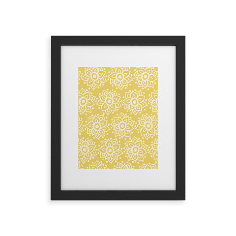 Joy Laforme Lotus Deco Framed Art Print