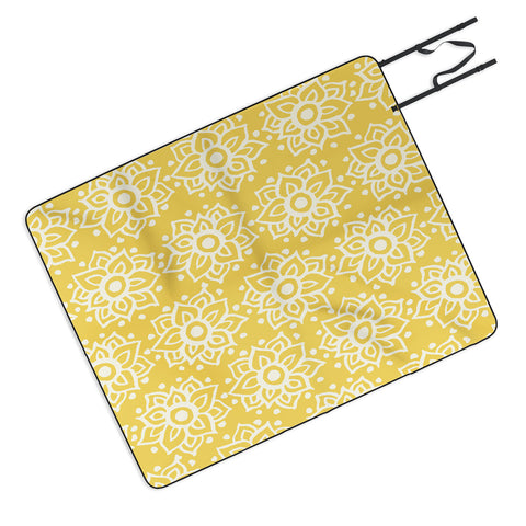 Joy Laforme Lotus Deco Picnic Blanket