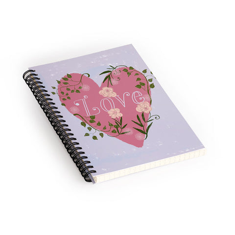 Joy Laforme Love your Valentine Spiral Notebook