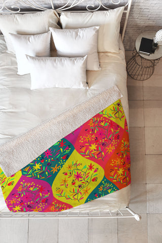 Joy Laforme Moroccan Party 1 Fleece Throw Blanket