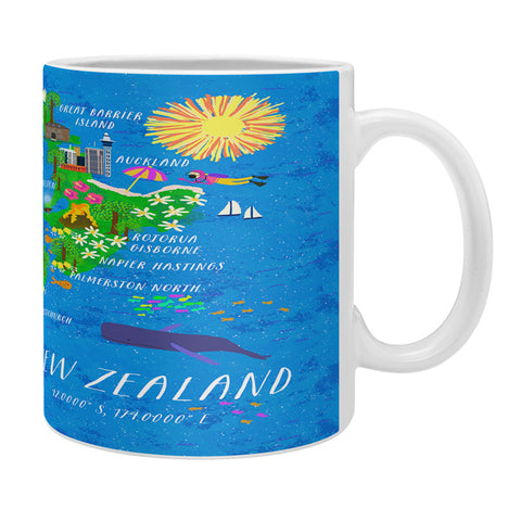 Joy Laforme New Zealand Map Coffee Mug
