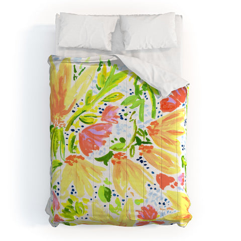 Joy Laforme Orange Blossom Comforter
