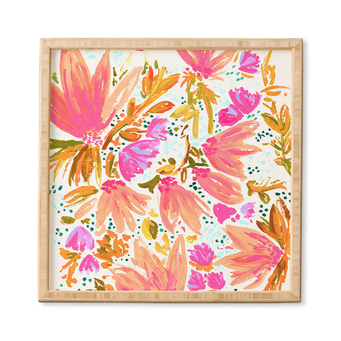 Joy Laforme Orange Blossom in Pink Framed Wall Art