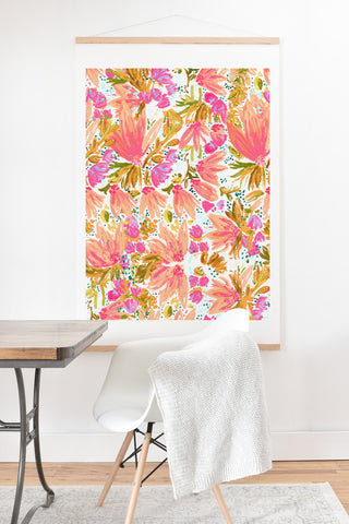 Joy Laforme Orange Blossom in Pink Art Print And Hanger