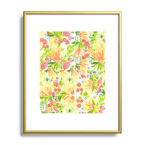 Joy Laforme Orange Blossom Metal Framed Art Print