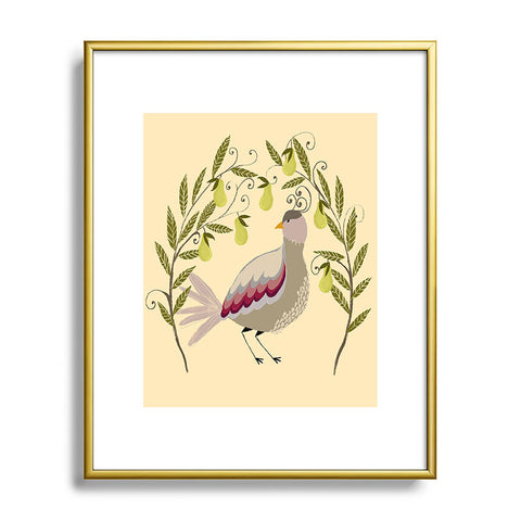 Joy Laforme Partridge in a Pear Tree Metal Framed Art Print