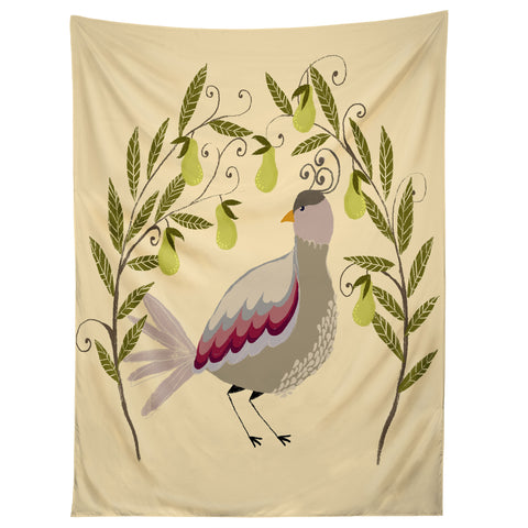 Joy Laforme Partridge in a Pear Tree Tapestry