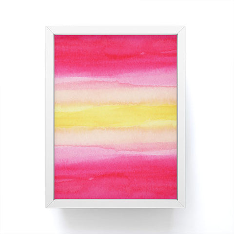 Joy Laforme Pink And Yellow Ombre Framed Mini Art Print
