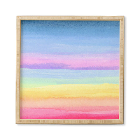 Joy Laforme Rainbow Ombre Framed Wall Art