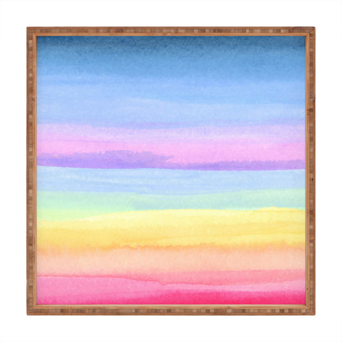 Joy Laforme Rainbow Ombre Square Tray