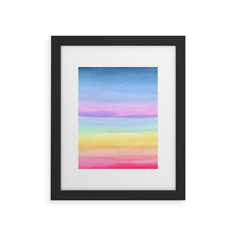 Joy Laforme Rainbow Ombre Framed Art Print