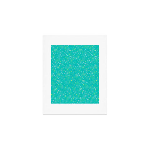Joy Laforme Ride My Bicycle In Turquoise Art Print