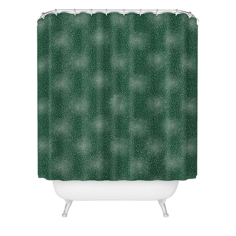 Joy Laforme Snow Burst Shower Curtain