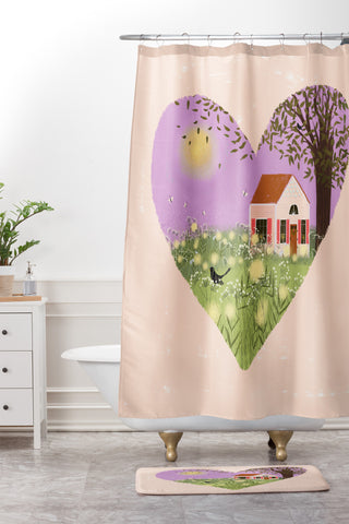 Joy Laforme Spring is Coming II Shower Curtain And Mat