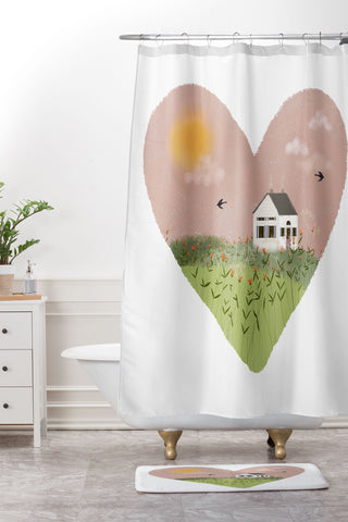 Joy Laforme Spring is Coming Shower Curtain And Mat