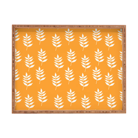 Joy Laforme Summer Garden Mini Leaf Rectangular Tray