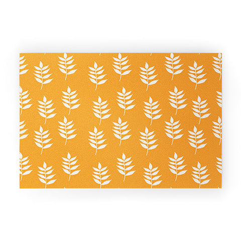 Joy Laforme Summer Garden Mini Leaf Welcome Mat
