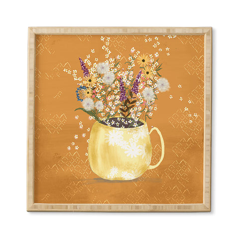 Joy Laforme Summer Garden Wildflower Still Life Framed Wall Art