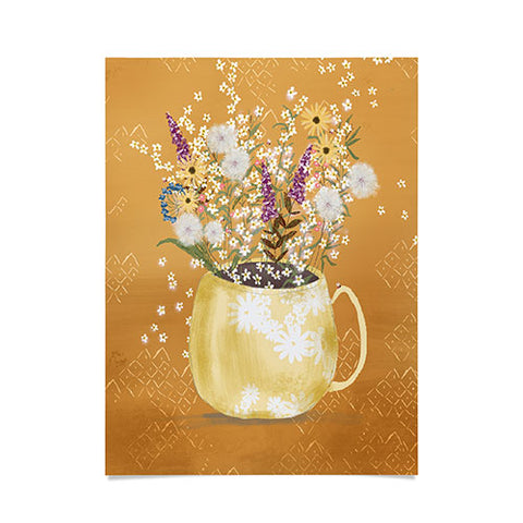 Joy Laforme Summer Garden Wildflower Still Life Poster
