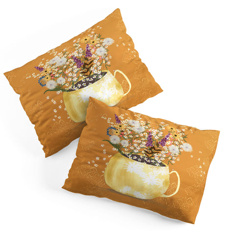 Joy Laforme Summer Garden Wildflower Still Life Pillow Shams