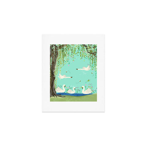 Joy Laforme Swan Lake Art Print