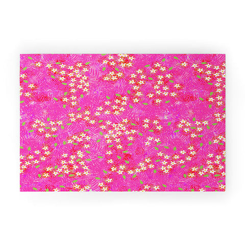Joy Laforme Tropical Wild Blooms Welcome Mat