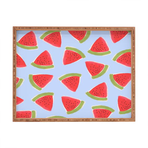 Joy Laforme Watermelon Confetti Rectangular Tray