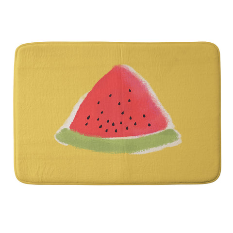 Joy Laforme Watermelon Fun Memory Foam Bath Mat