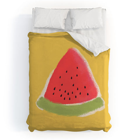 Joy Laforme Watermelon Fun Duvet Cover
