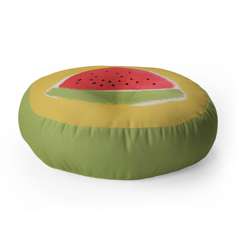 Joy Laforme Watermelon Fun Floor Pillow Round