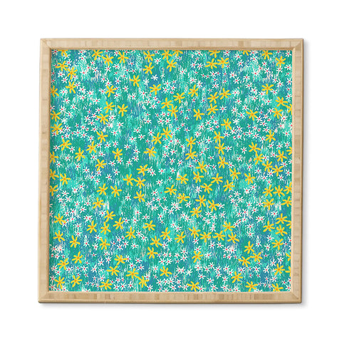 Joy Laforme Wild Daisies Framed Wall Art