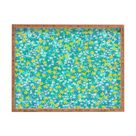 Joy Laforme Wild Daisies Rectangular Tray