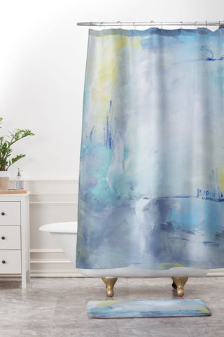 Julia Contacessi Glimpses Within Shower Curtain And Mat