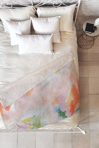 Julia Contacessi Wishful Thoughts No 1 Fleece Throw Blanket