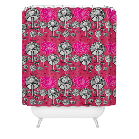 Julia Da Rocha Alice Was Here Shower Curtain