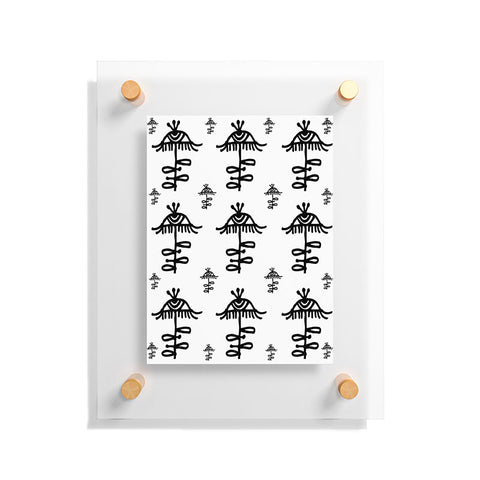 Julia Da Rocha All Seeing Flower Floating Acrylic Print