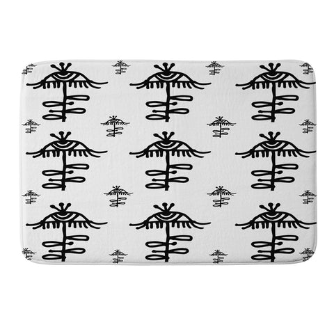 Julia Da Rocha All Seeing Flower Memory Foam Bath Mat