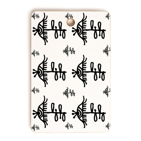 Julia Da Rocha All Seeing Flower Cutting Board Rectangle