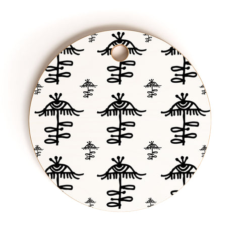 Julia Da Rocha All Seeing Flower Cutting Board Round