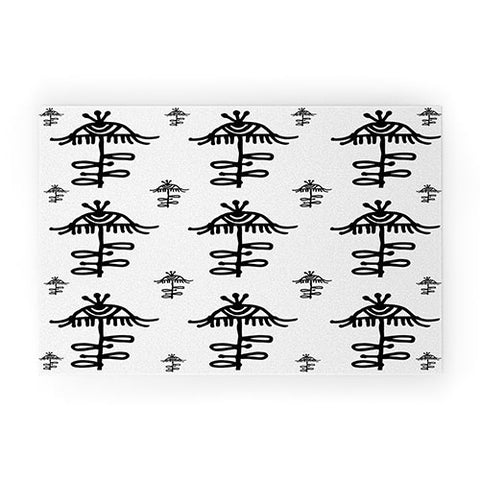 Julia Da Rocha All Seeing Flower Welcome Mat