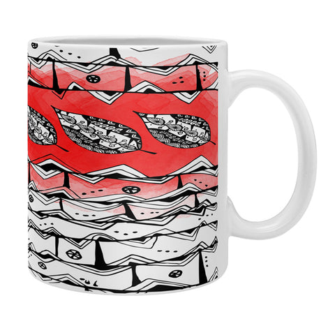 Julia Da Rocha Azteca Red Coffee Mug